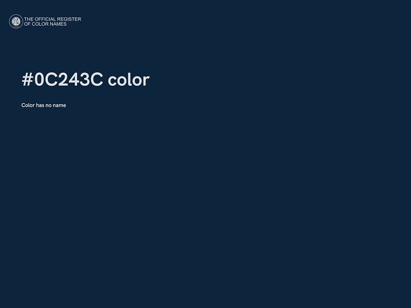 #0C243C color image