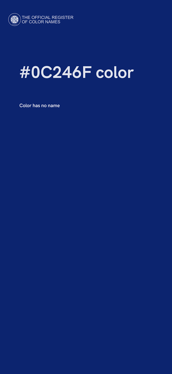 #0C246F color image