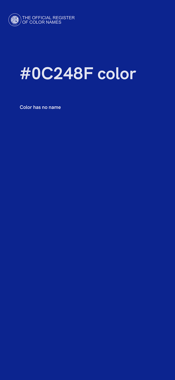 #0C248F color image