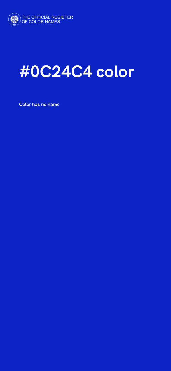 #0C24C4 color image
