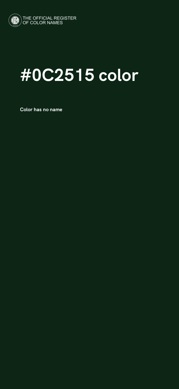 #0C2515 color image