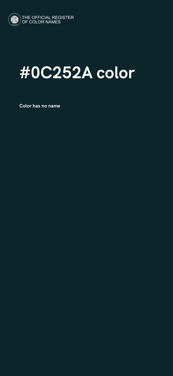 #0C252A color image