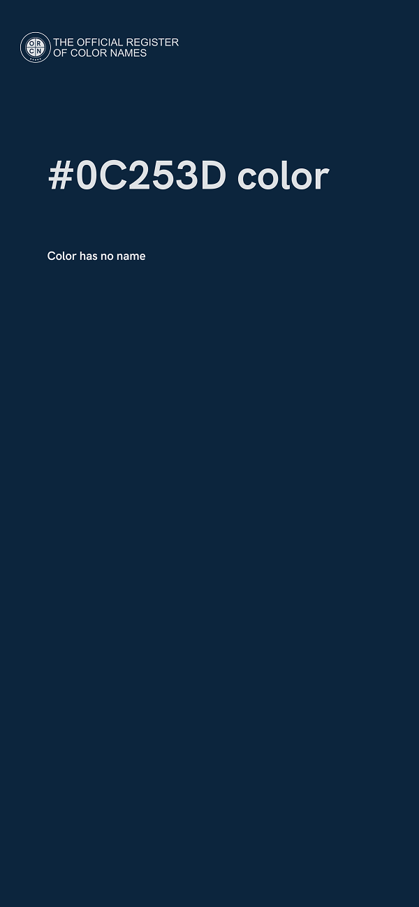 #0C253D color image