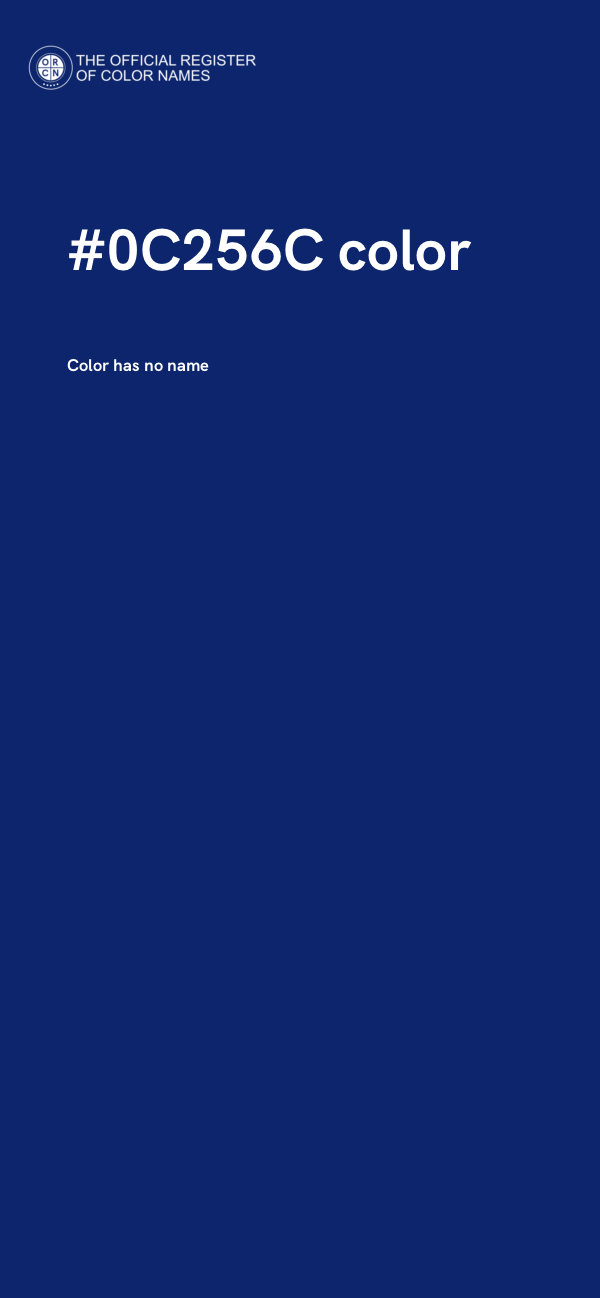 #0C256C color image