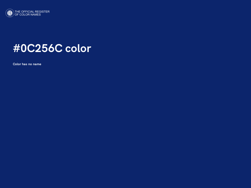 #0C256C color image