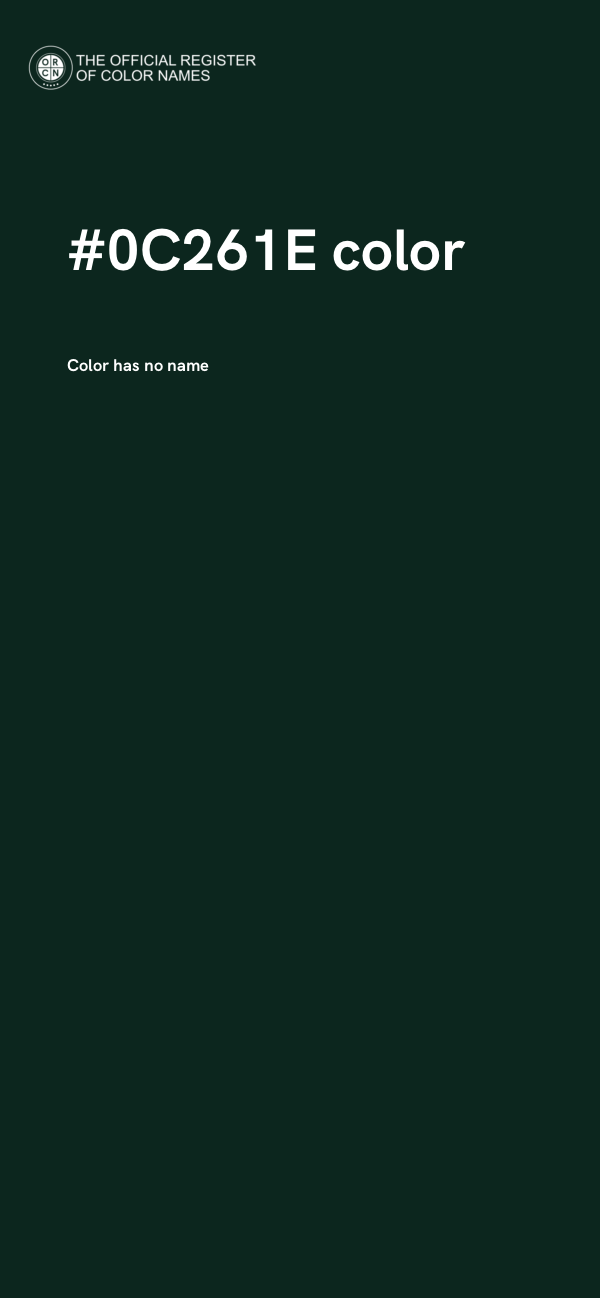 #0C261E color image
