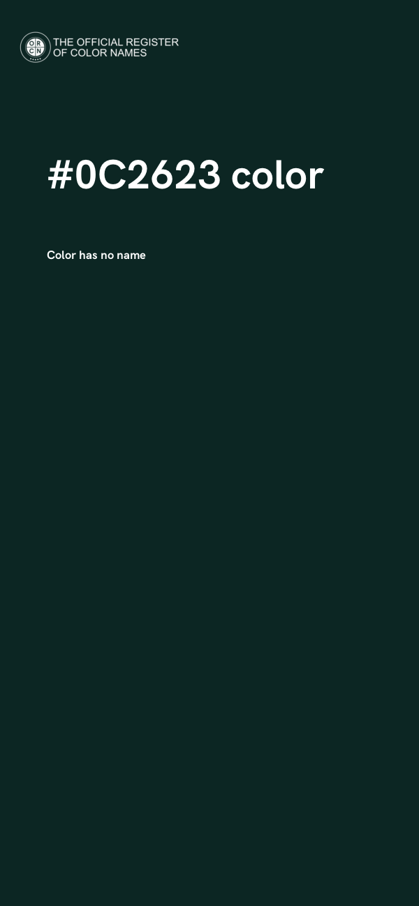 #0C2623 color image