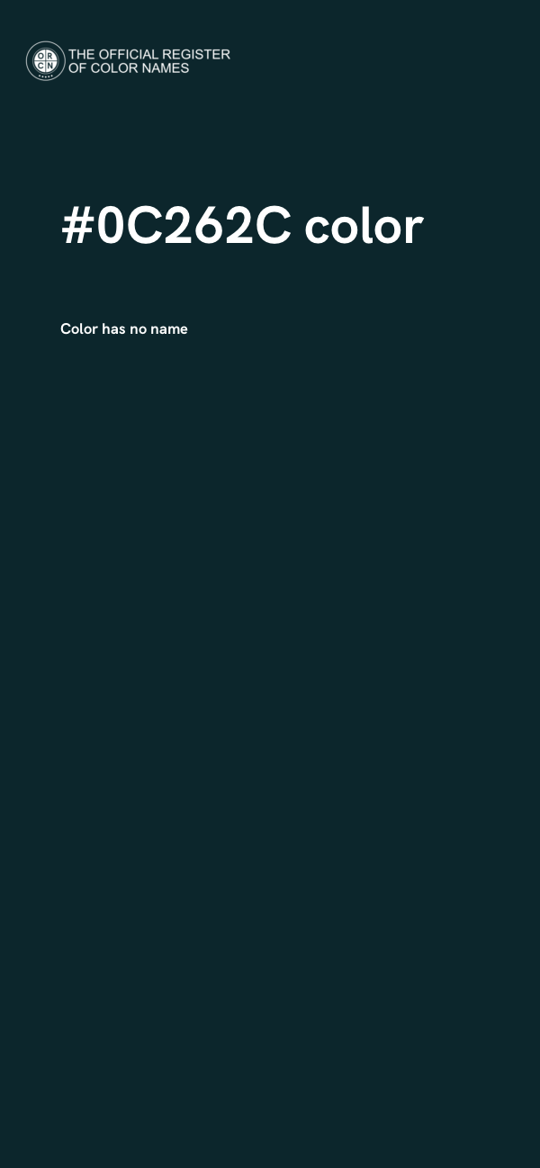 #0C262C color image