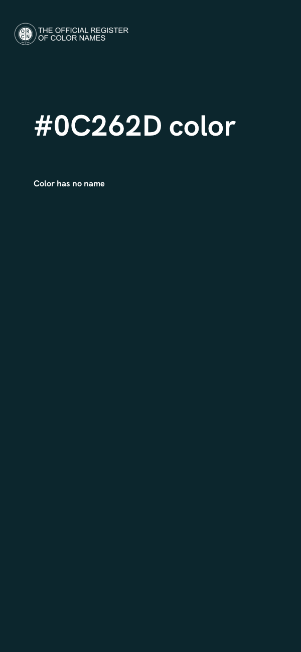 #0C262D color image