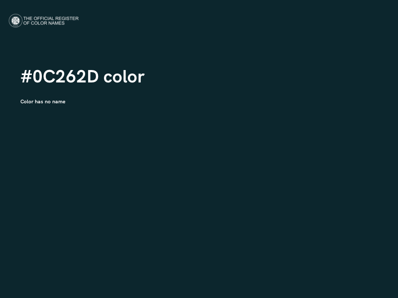 #0C262D color image