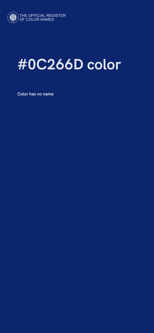 #0C266D color image