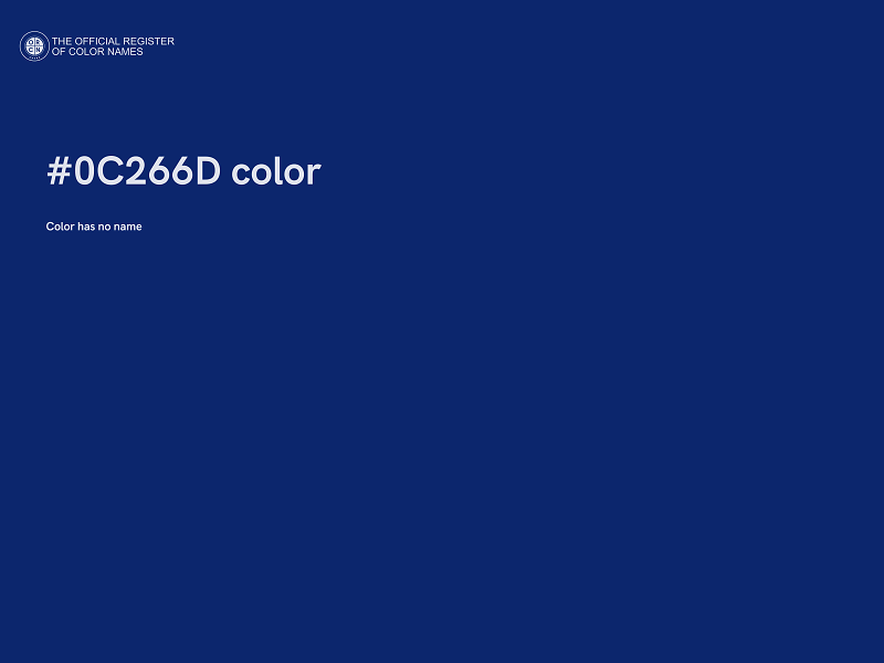 #0C266D color image