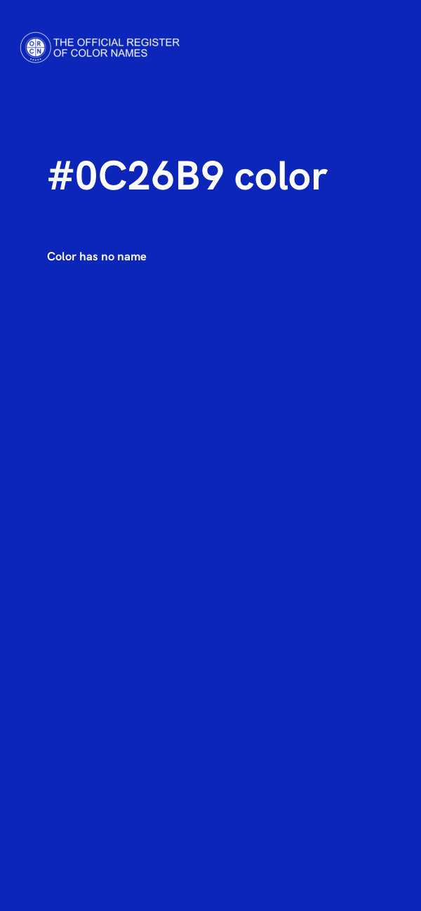 #0C26B9 color image