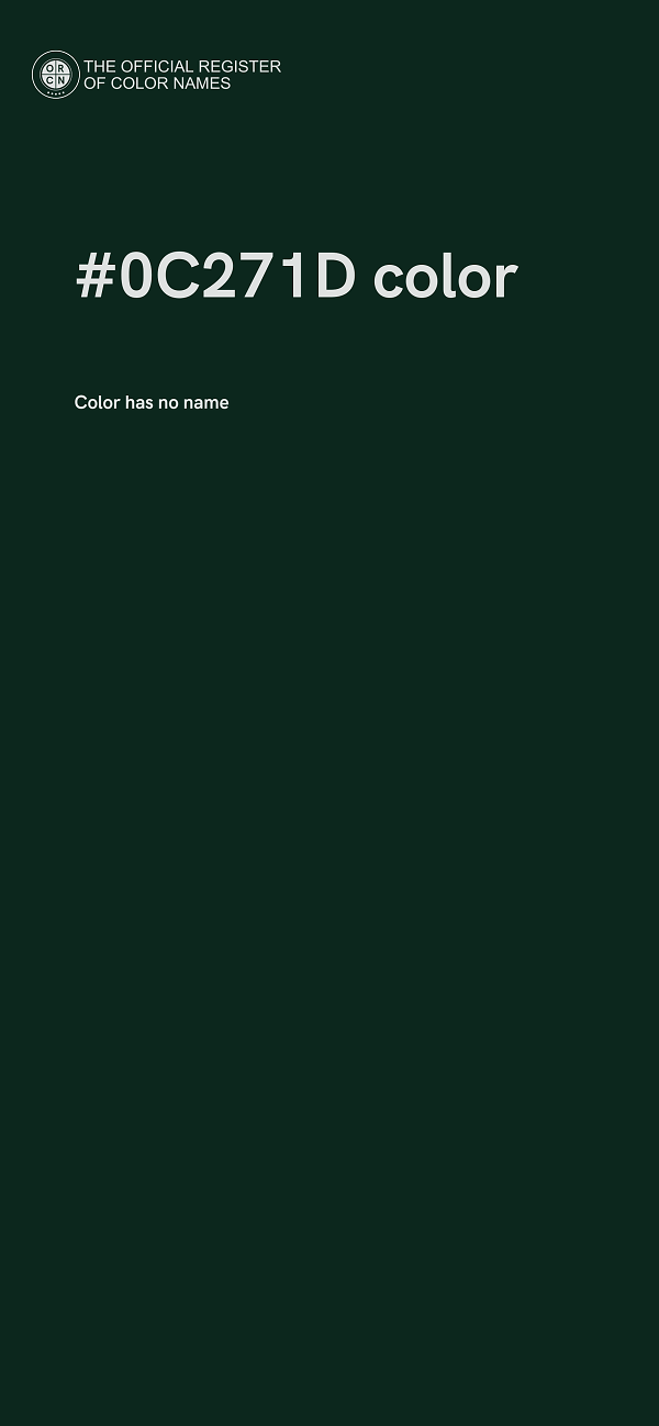 #0C271D color image