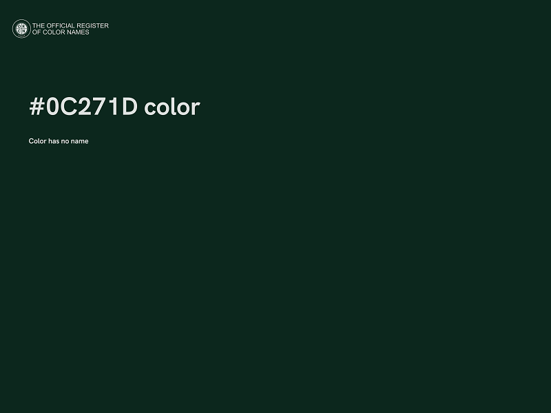 #0C271D color image