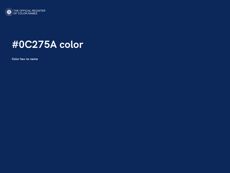 #0C275A color image