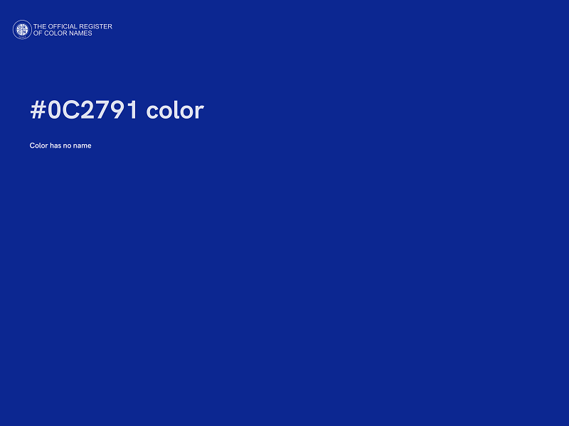 #0C2791 color image