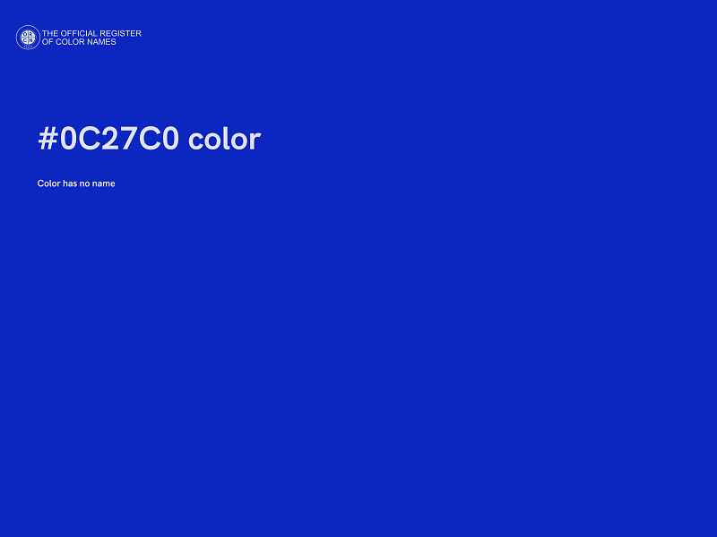 #0C27C0 color image