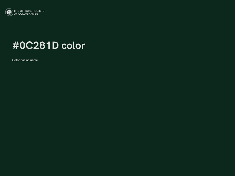 #0C281D color image