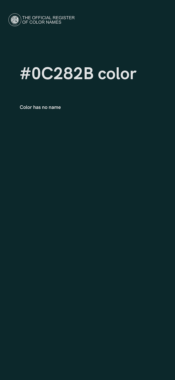 #0C282B color image