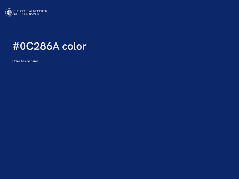 #0C286A color image