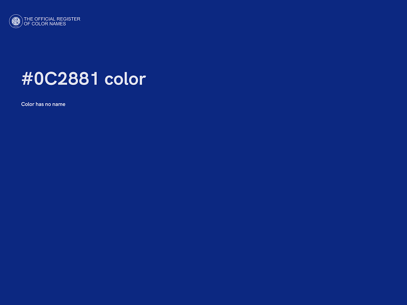 #0C2881 color image
