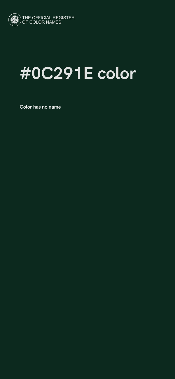 #0C291E color image