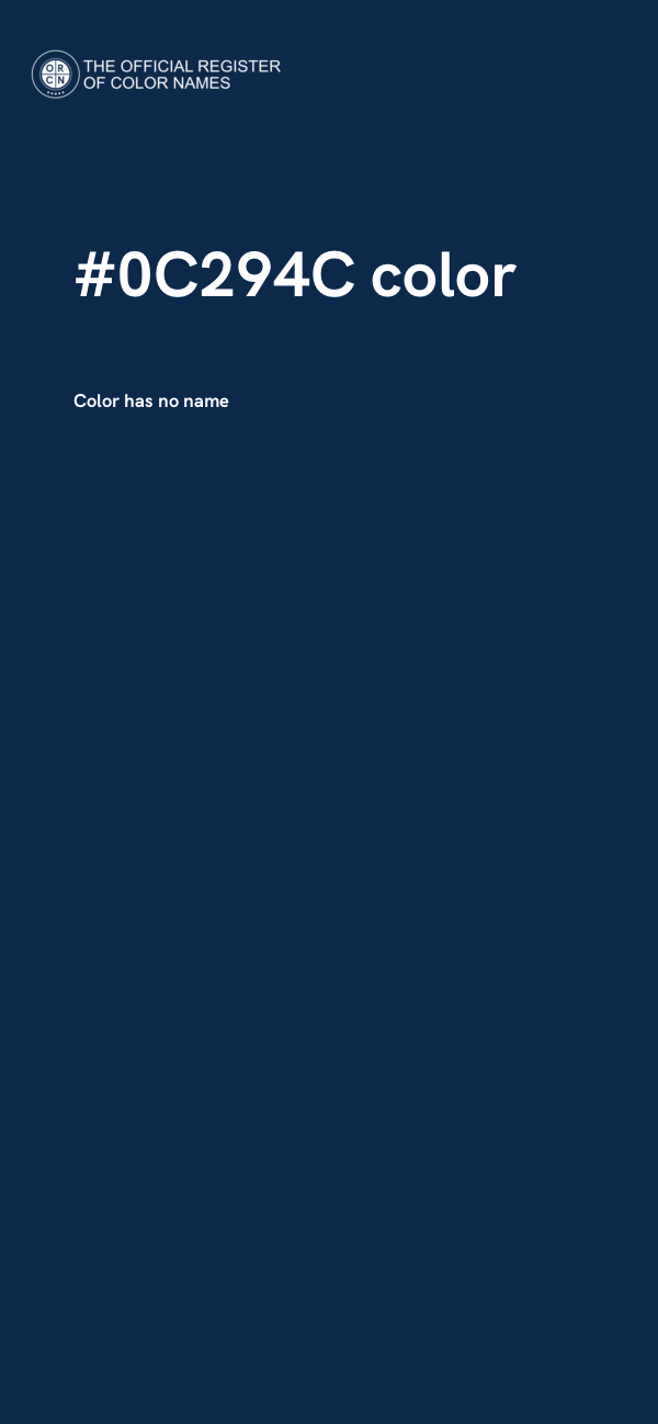 #0C294C color image