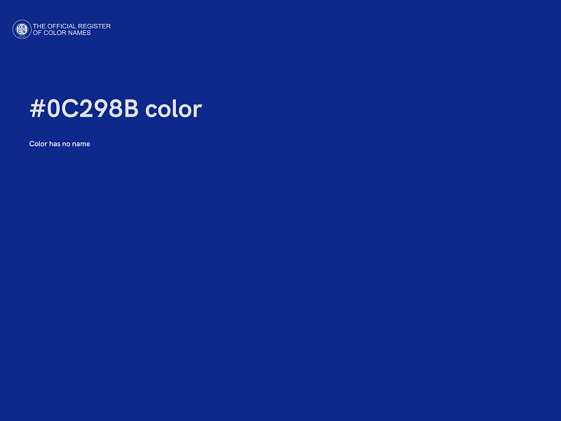 #0C298B color image