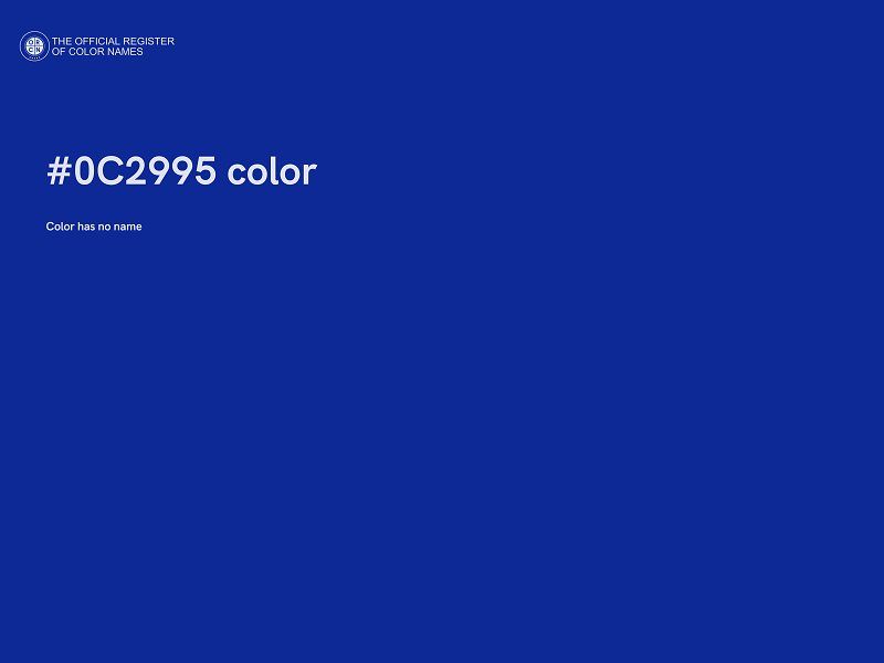 #0C2995 color image