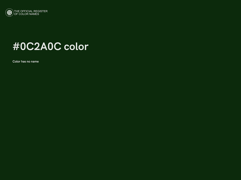 #0C2A0C color image