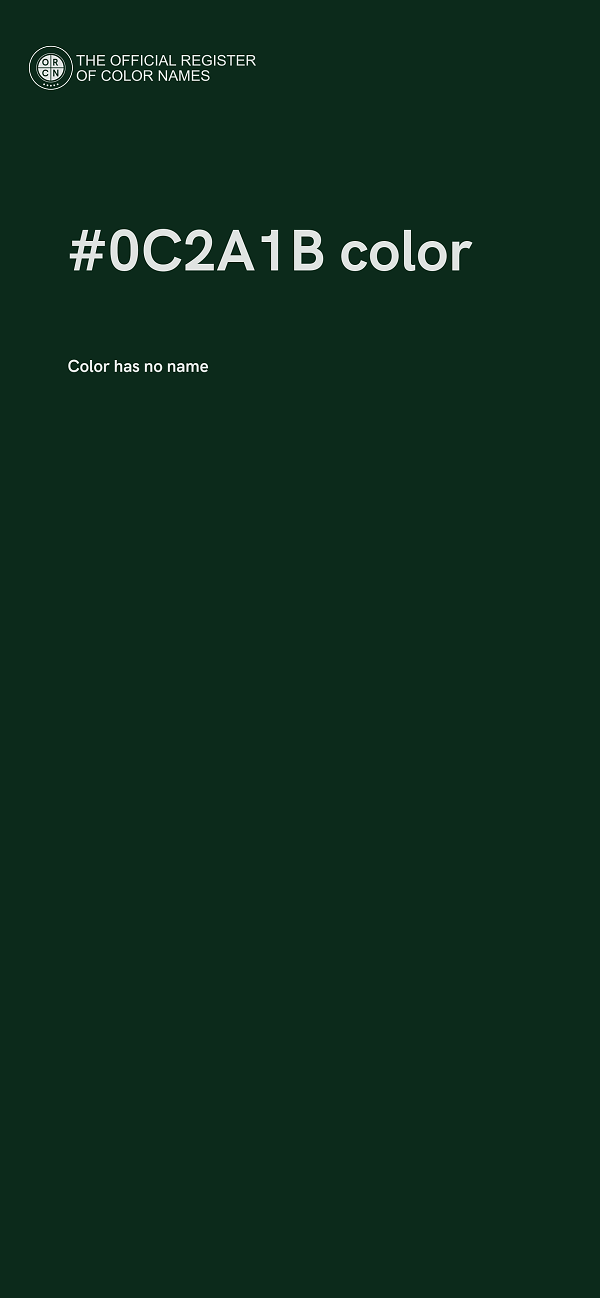 #0C2A1B color image