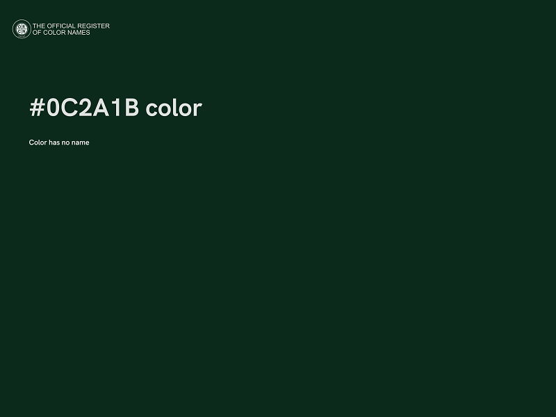#0C2A1B color image
