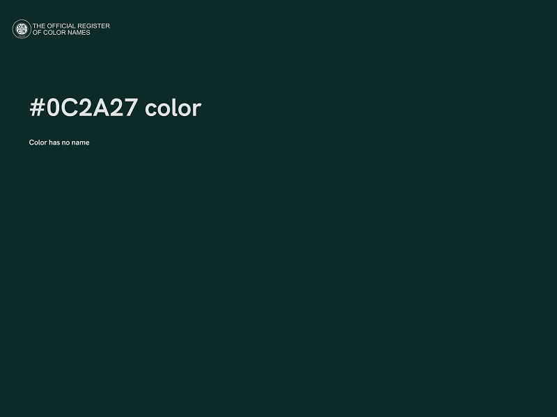 #0C2A27 color image