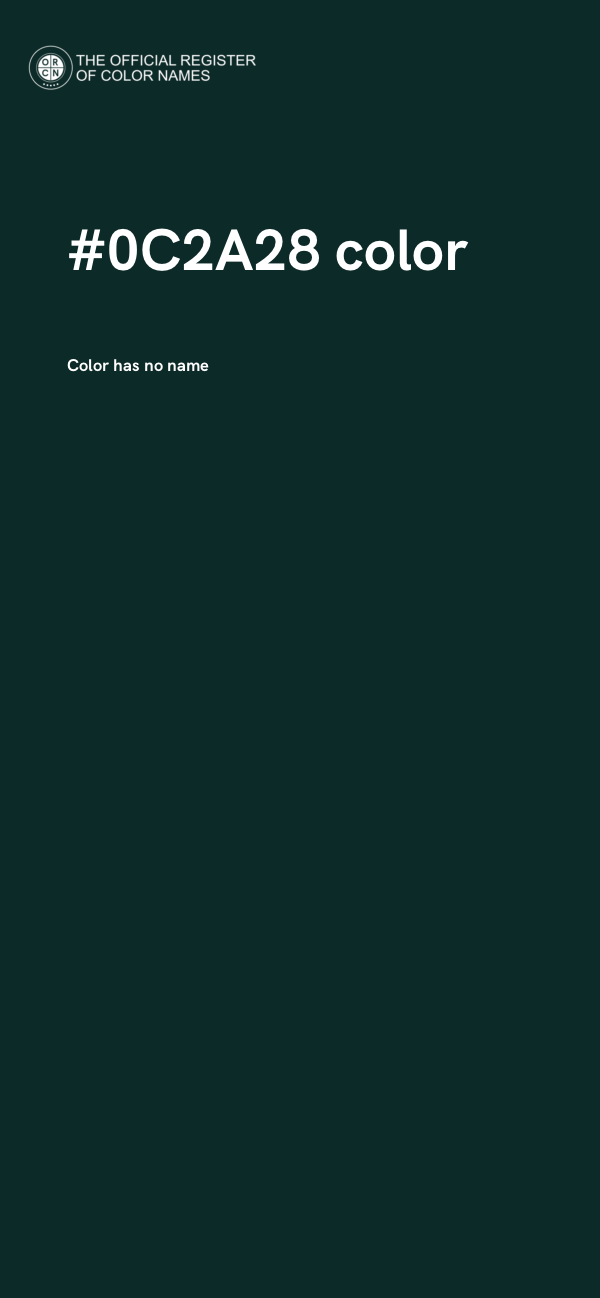 #0C2A28 color image