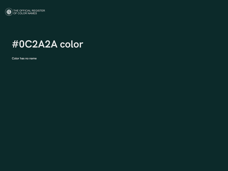 #0C2A2A color image