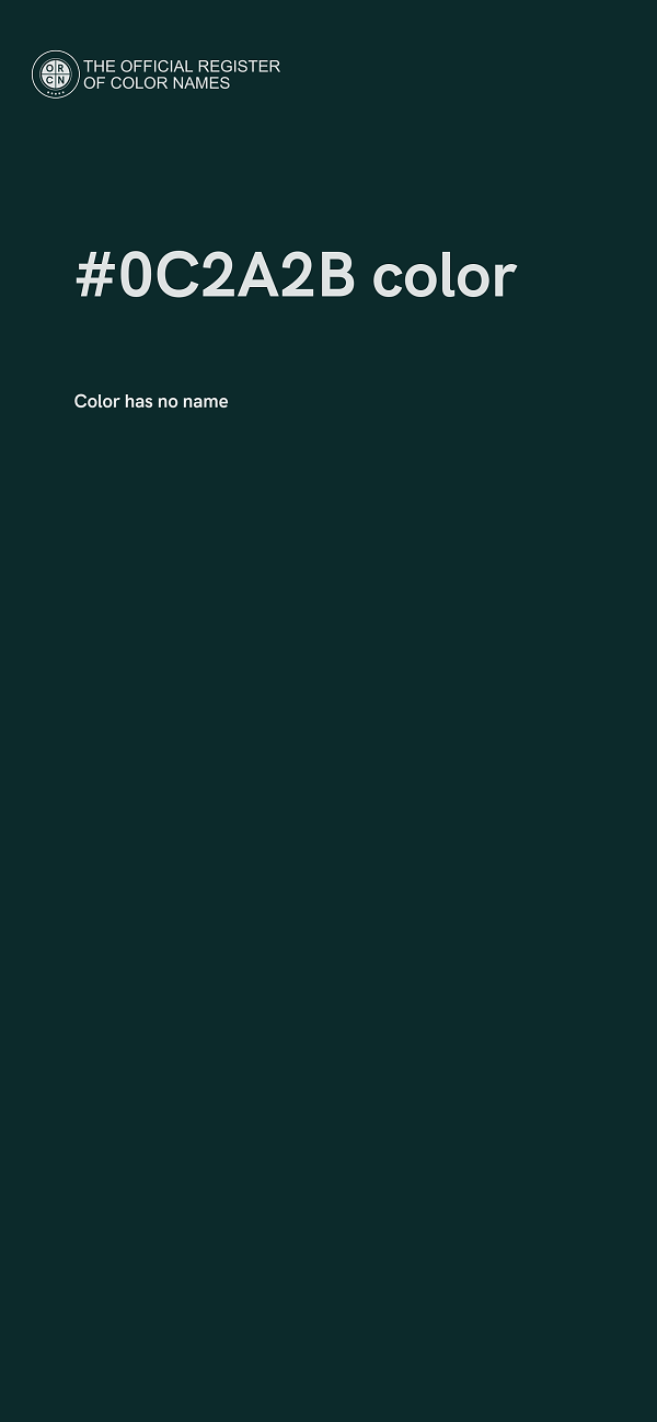 #0C2A2B color image