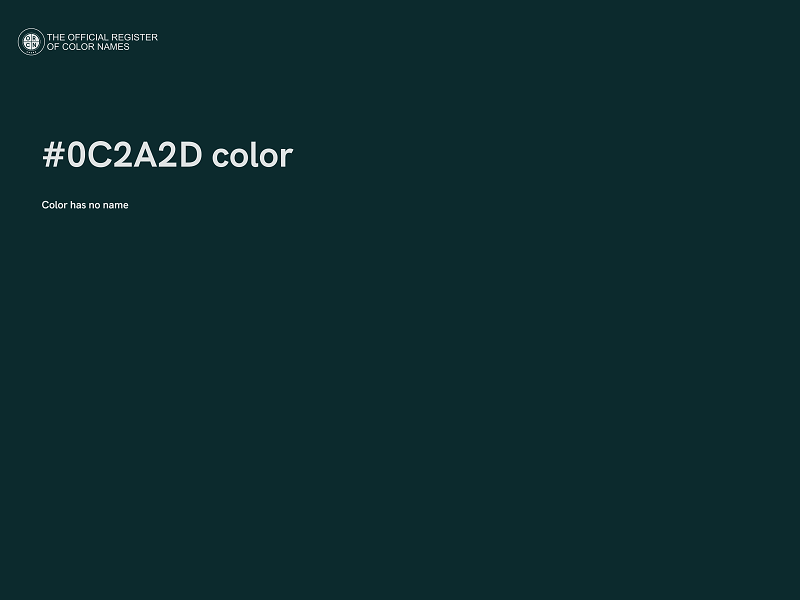 #0C2A2D color image