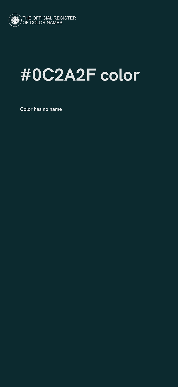 #0C2A2F color image
