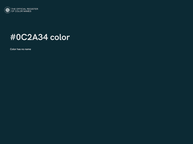 #0C2A34 color image