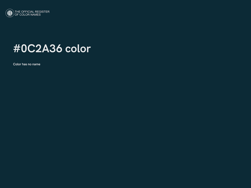 #0C2A36 color image