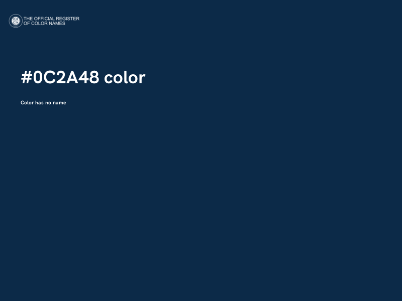#0C2A48 color image
