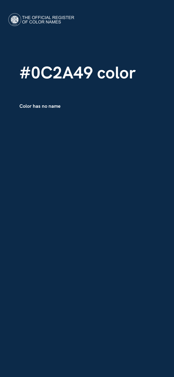 #0C2A49 color image