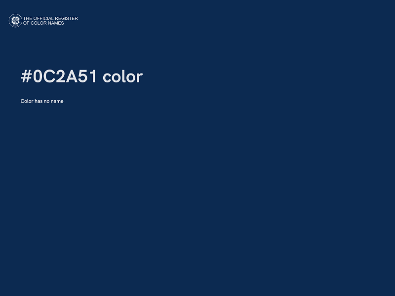 #0C2A51 color image