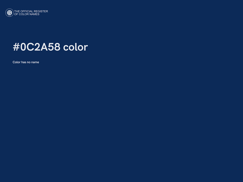 #0C2A58 color image