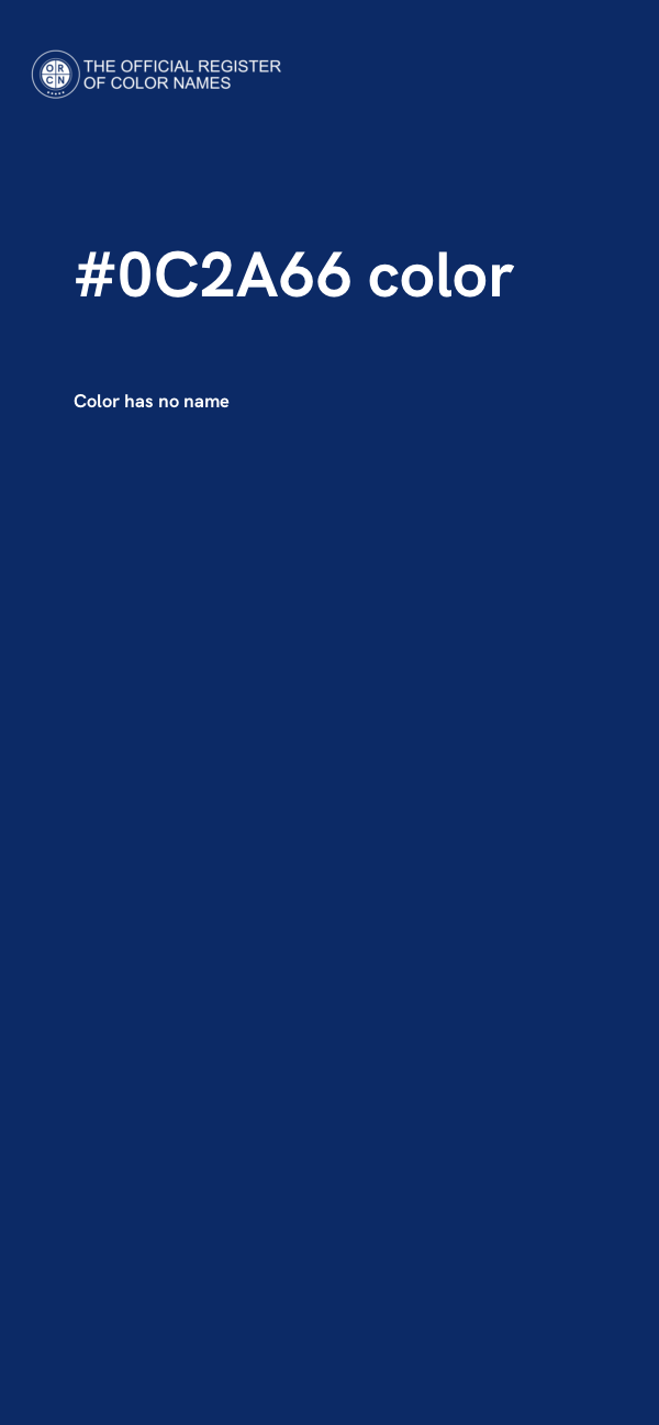 #0C2A66 color image