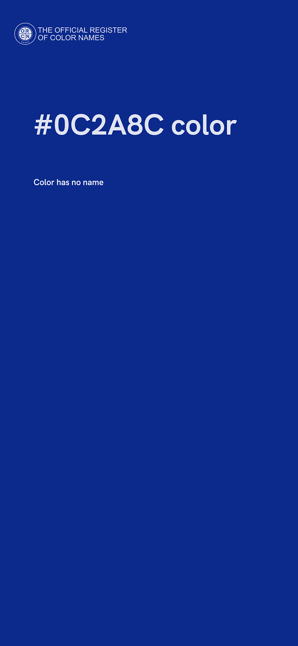 #0C2A8C color image