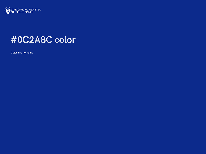 #0C2A8C color image