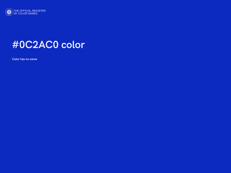 #0C2AC0 color image