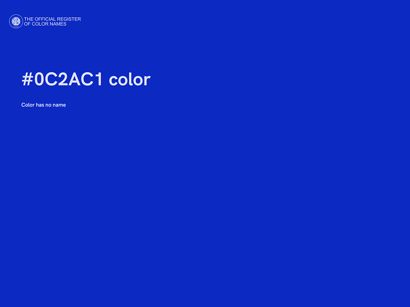 #0C2AC1 color image